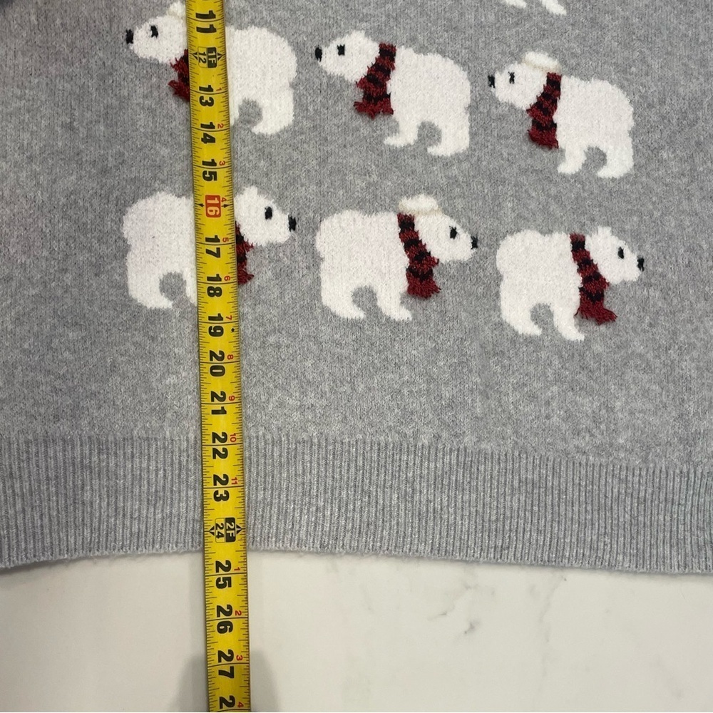 Women's Holiday Polar Bear Sweater Christmas Ugly Christmas Sweater - Picture 5 of 5